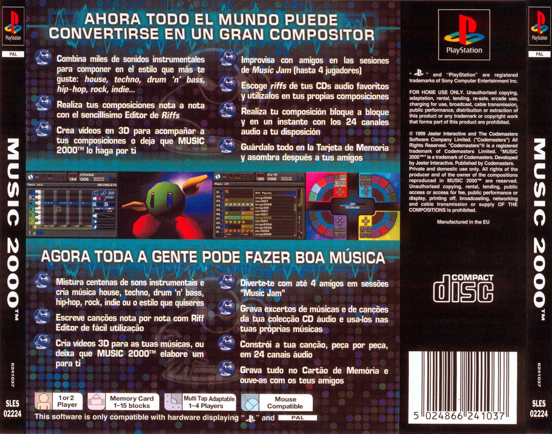 Contraportada de Music 2000 · EU