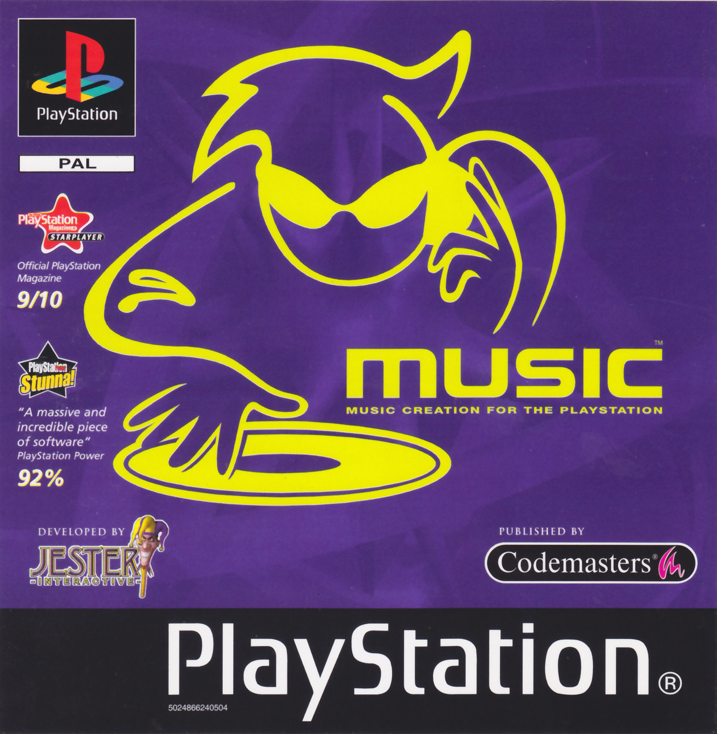 Portada de Music - Music Creation for the Playstation · EU