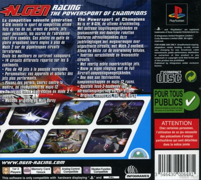 Contraportada de N.Gen Racing · FR
