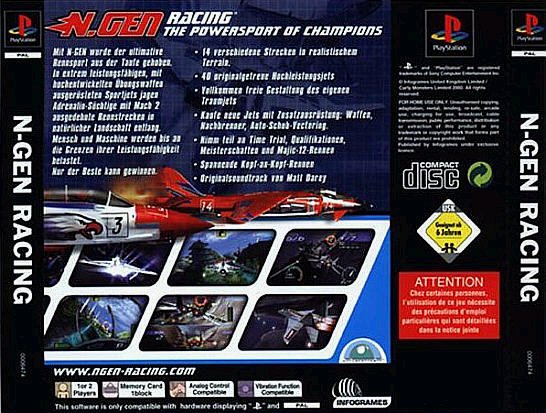 Contraportada de N.Gen Racing · DE