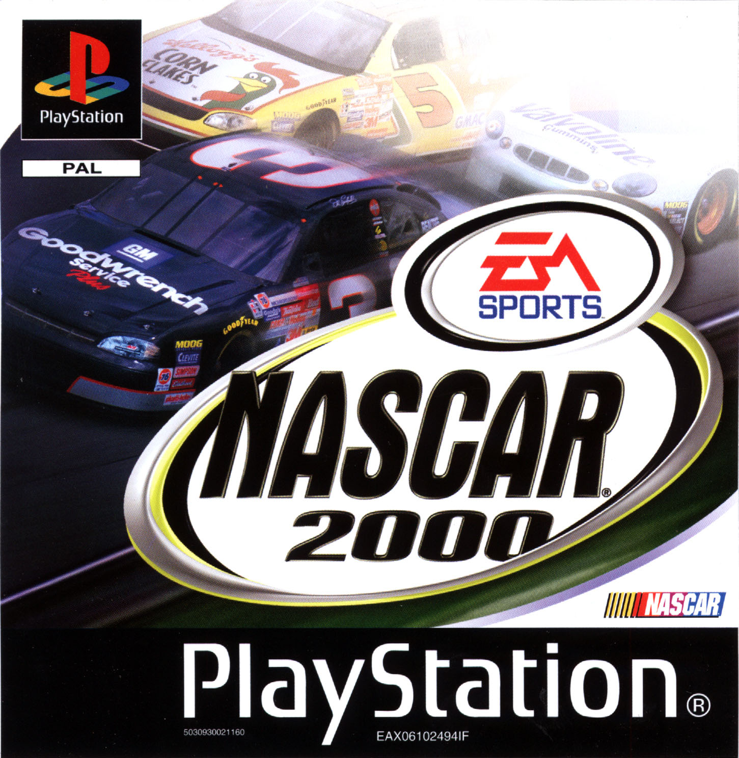Portada de NASCAR 2000 · PAL Europa