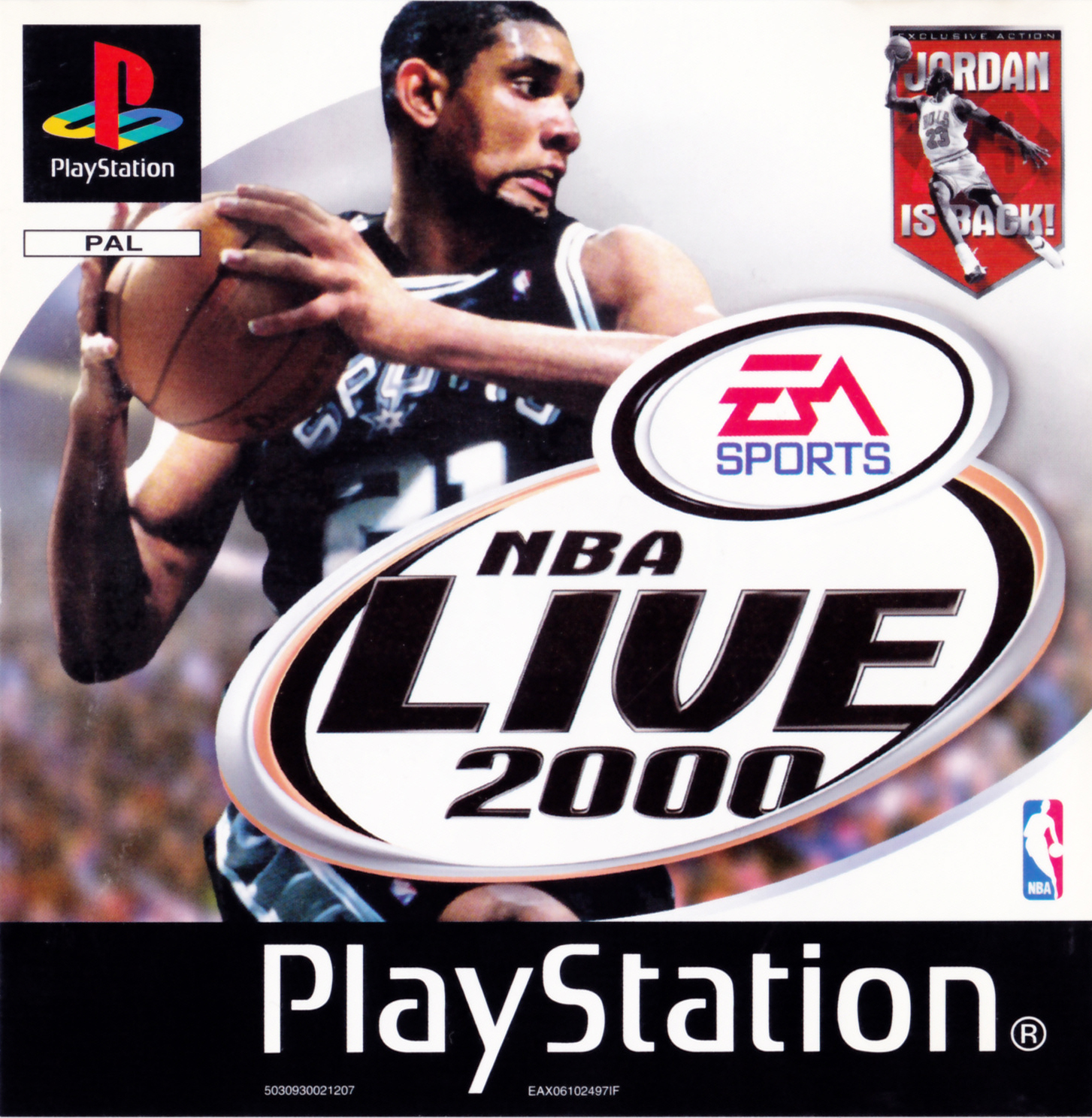 Portada de NBA Live 2000 Estándar para PS1 (Europa)