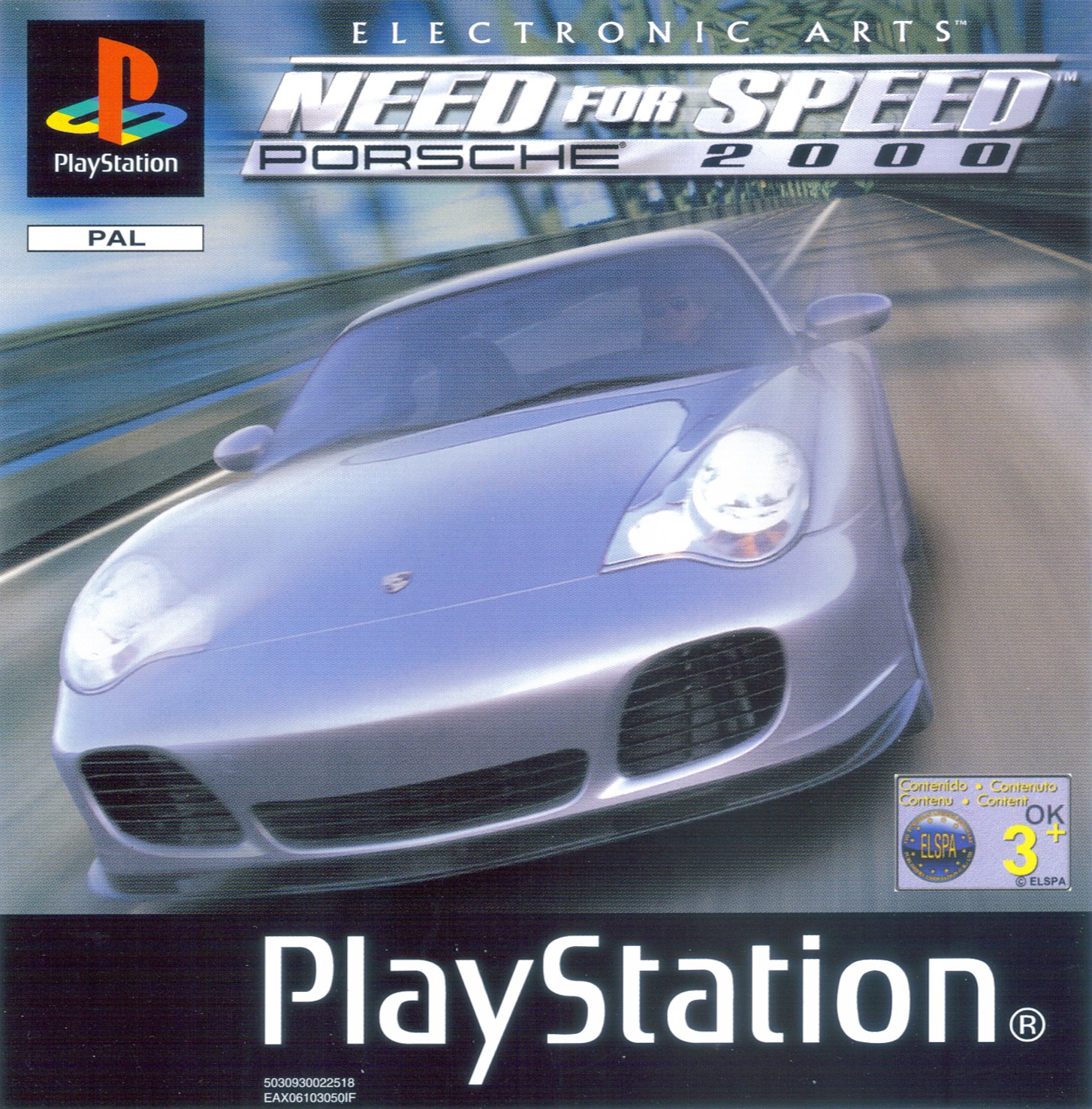 Portada de Need for Speed - Porsche 2000 · PAL Europa