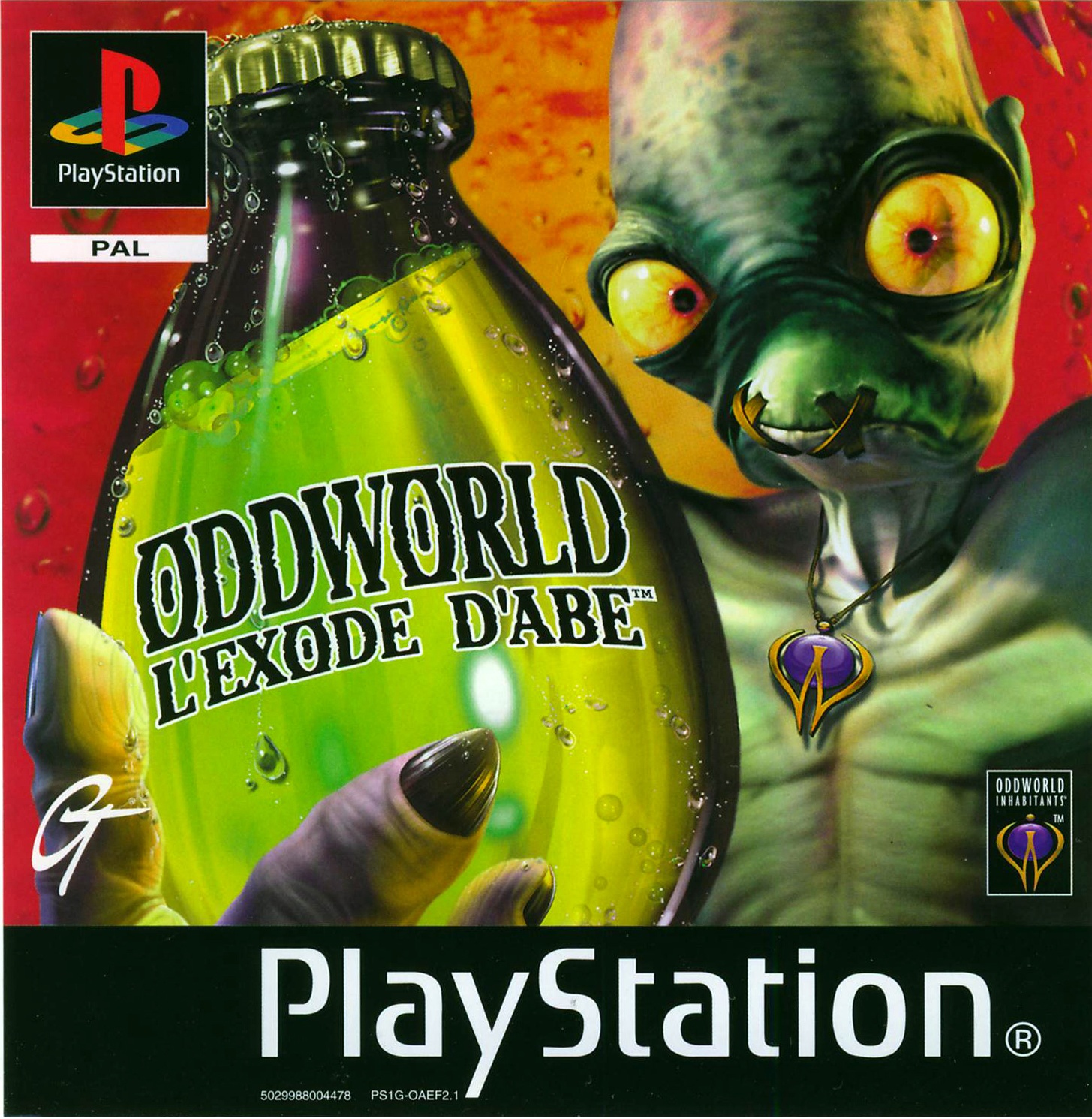 Portada de Oddworld L'exode D'Abe · FR
