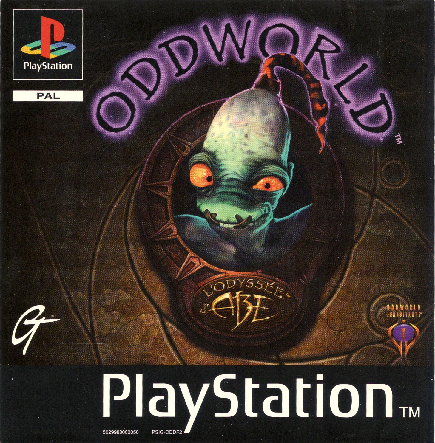 Portada de Oddworld - L'Odyssee D'Abe · PAL Francia