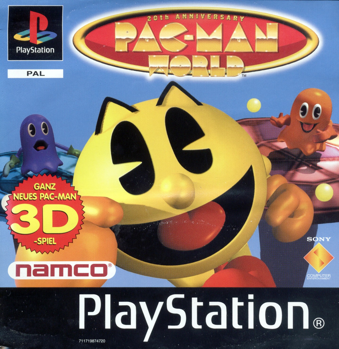 Portada de Pac-Man World · PAL Alemania