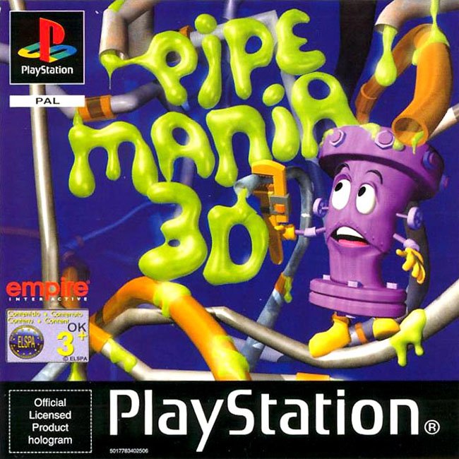 Portada de Pipe Mania 3D · PAL Europa