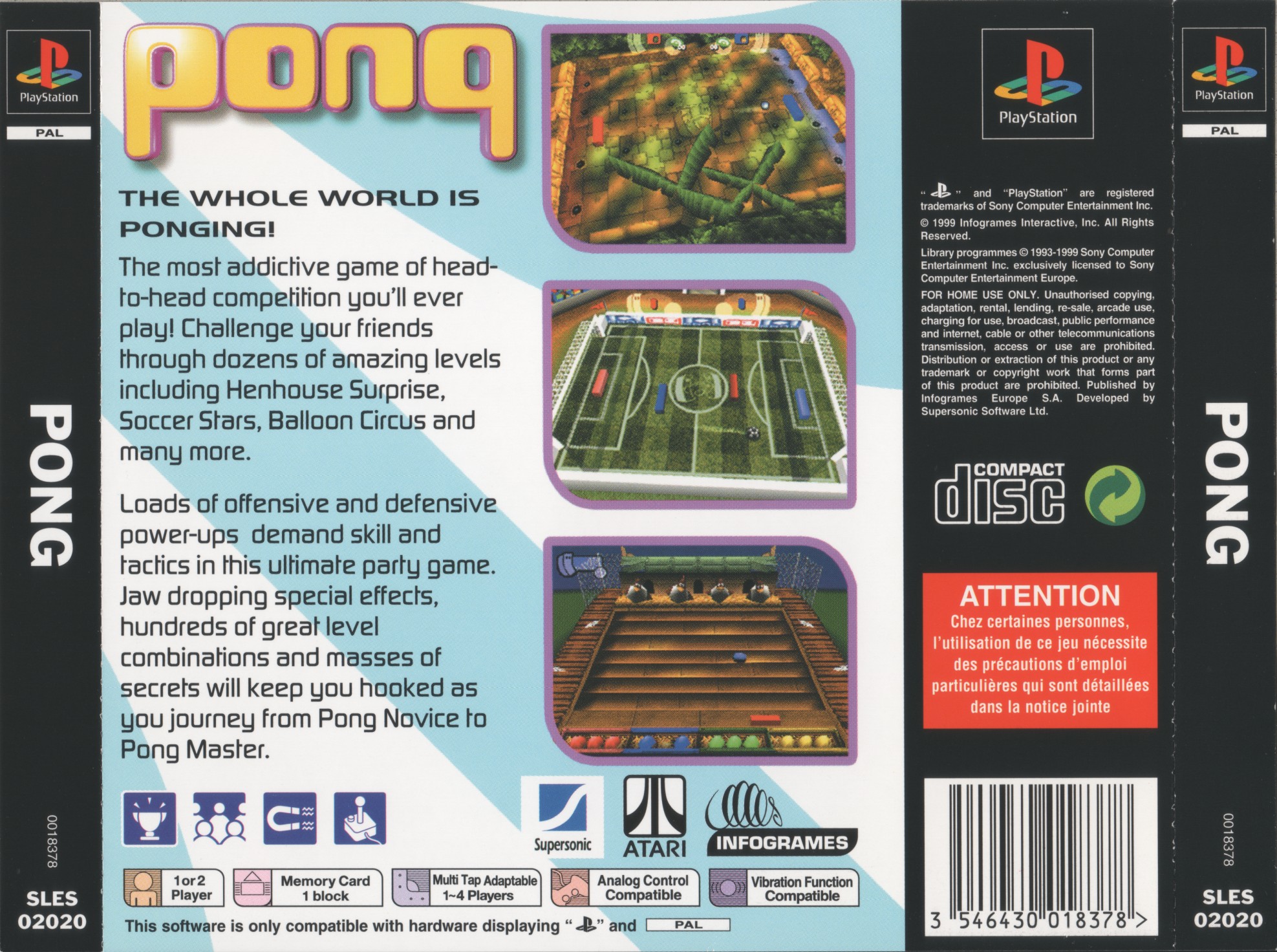 Contraportada de Pong · EU