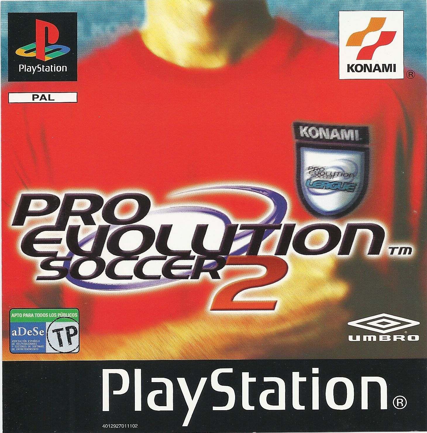 Portada de Pro Evolution Soccer 2 · PAL Europa