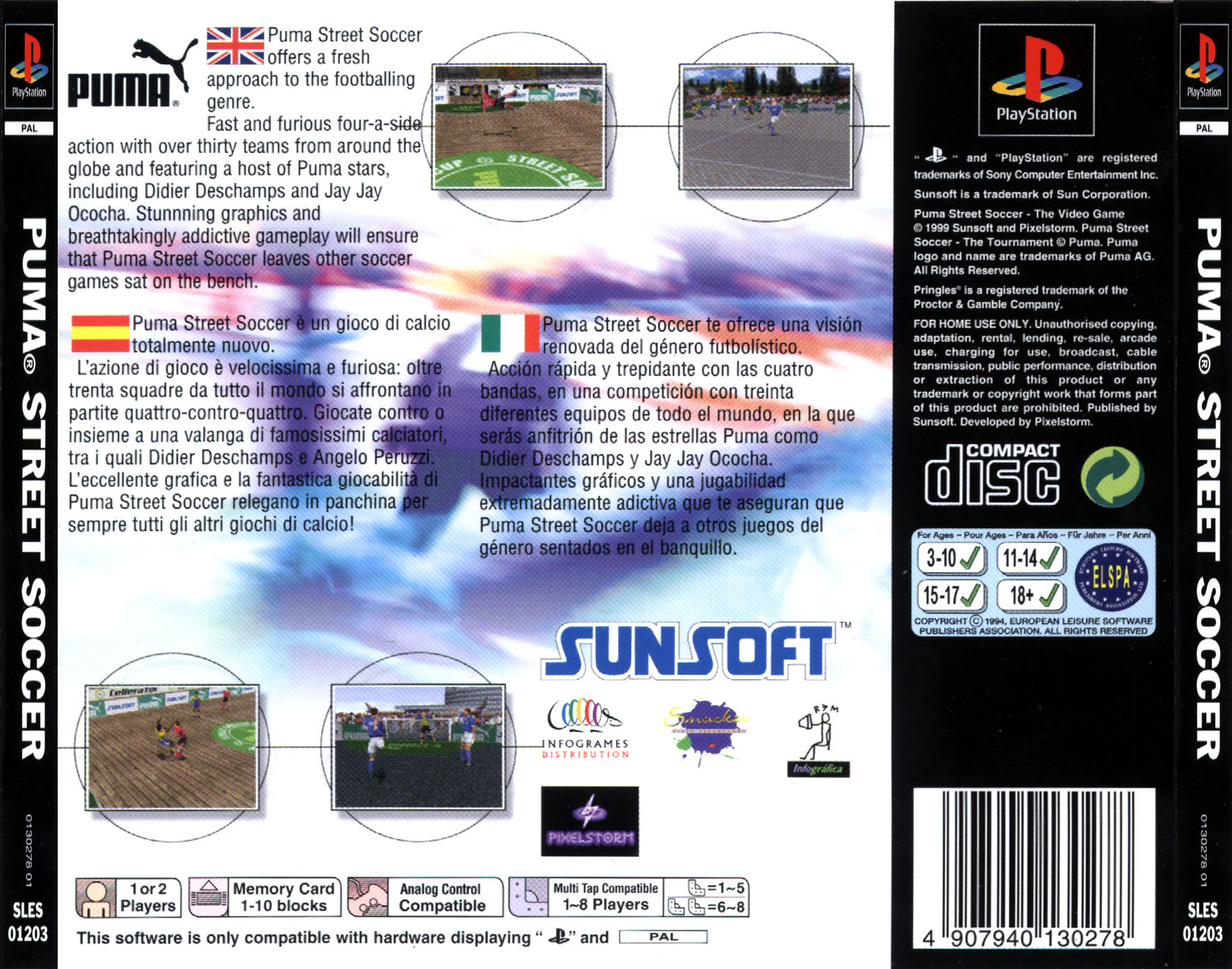 Contraportada de Puma Street Soccer · EU
