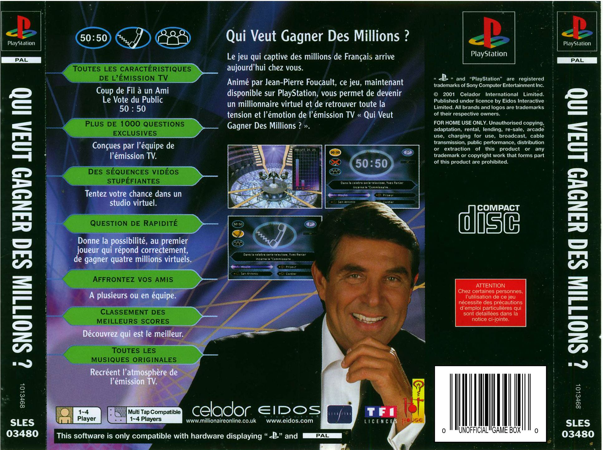 Contraportada de Qui Veut Gagner Des Millions · FR