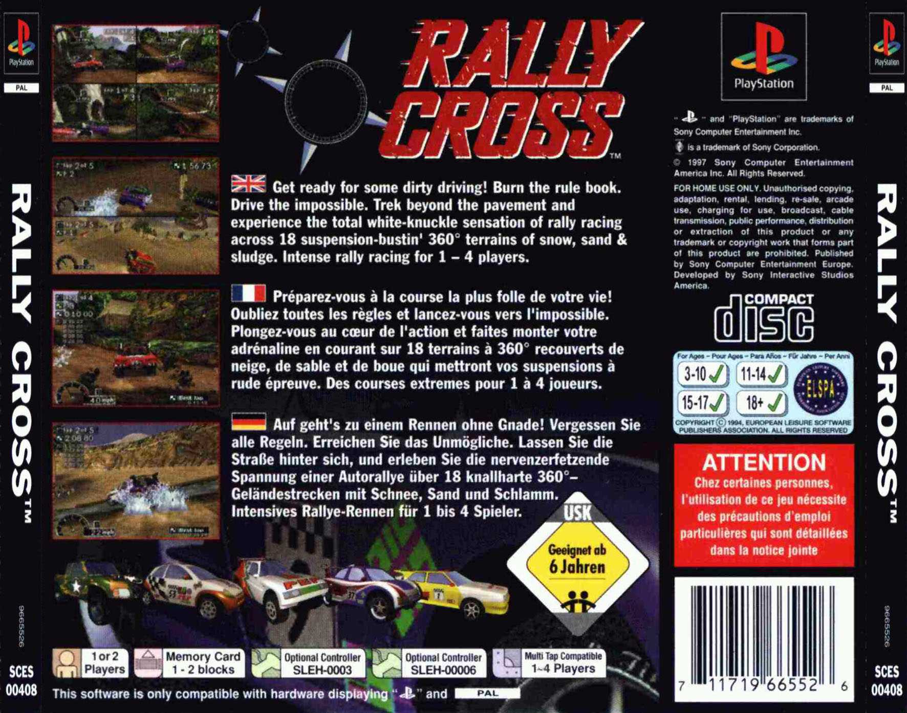 Contraportada de Rally Cross · EU