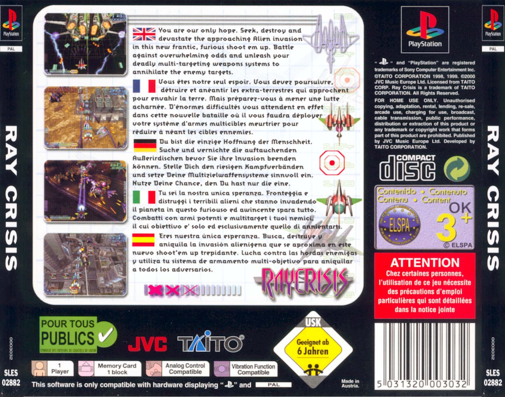 Contraportada de Raycrisis · EU