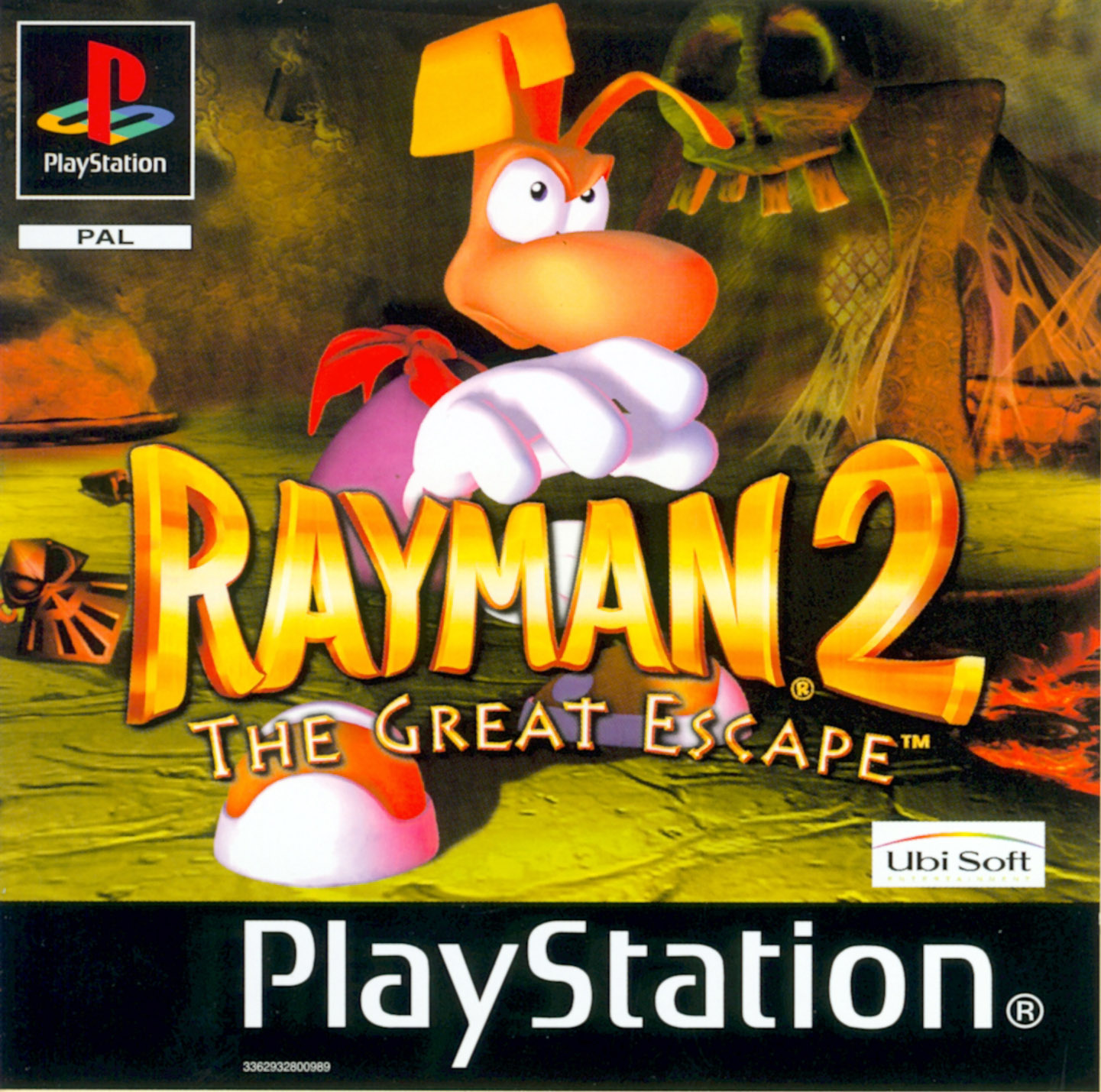 Portada de Rayman 2 - The Great Escape · PAL Europa