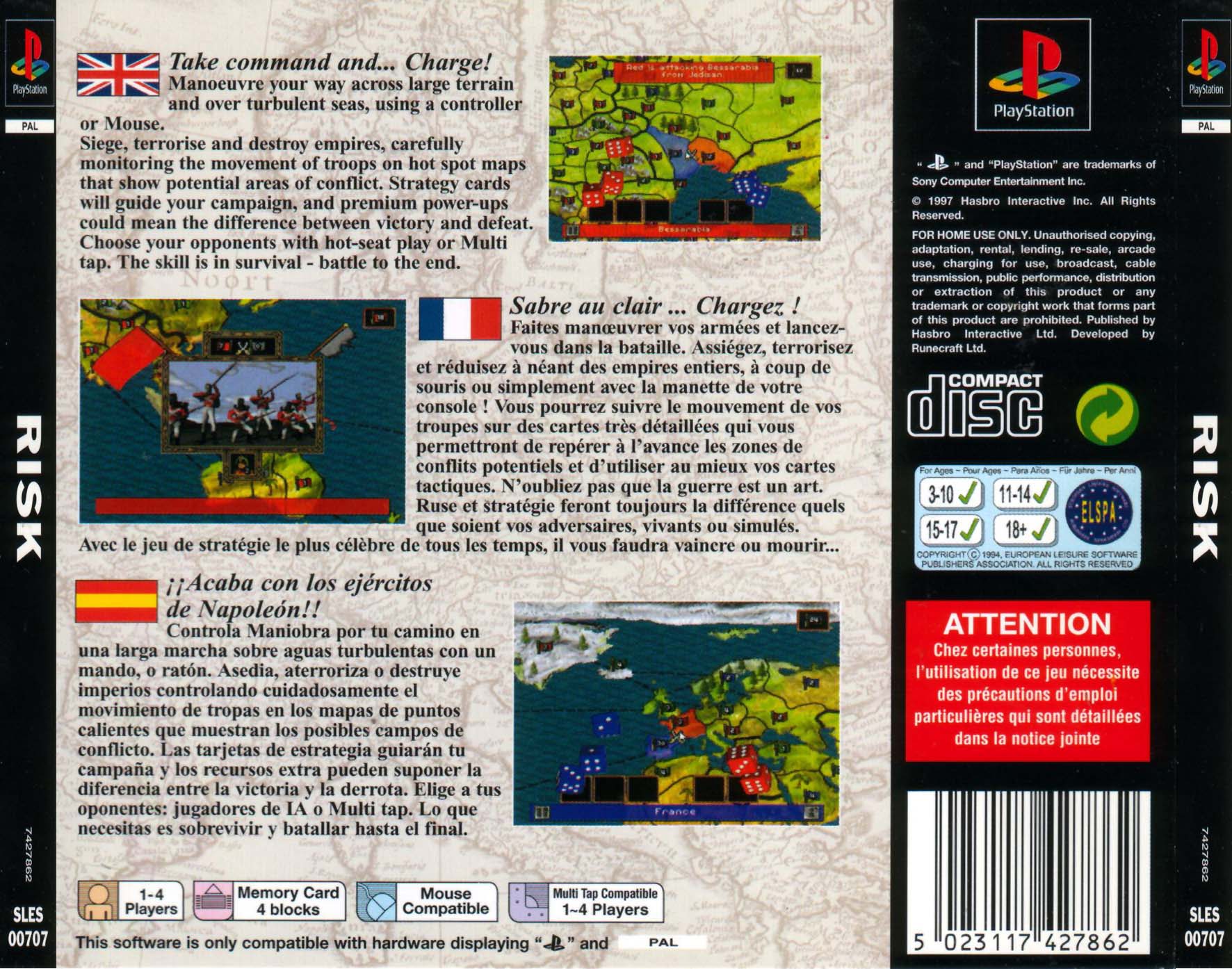 Contraportada de Risk · EU