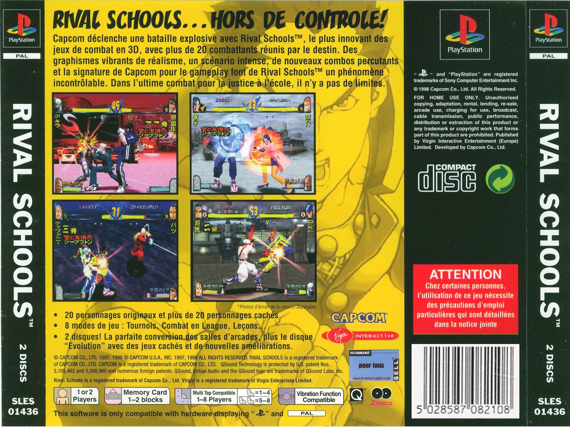 Contraportada de Rival Schools - United By Fate · FR