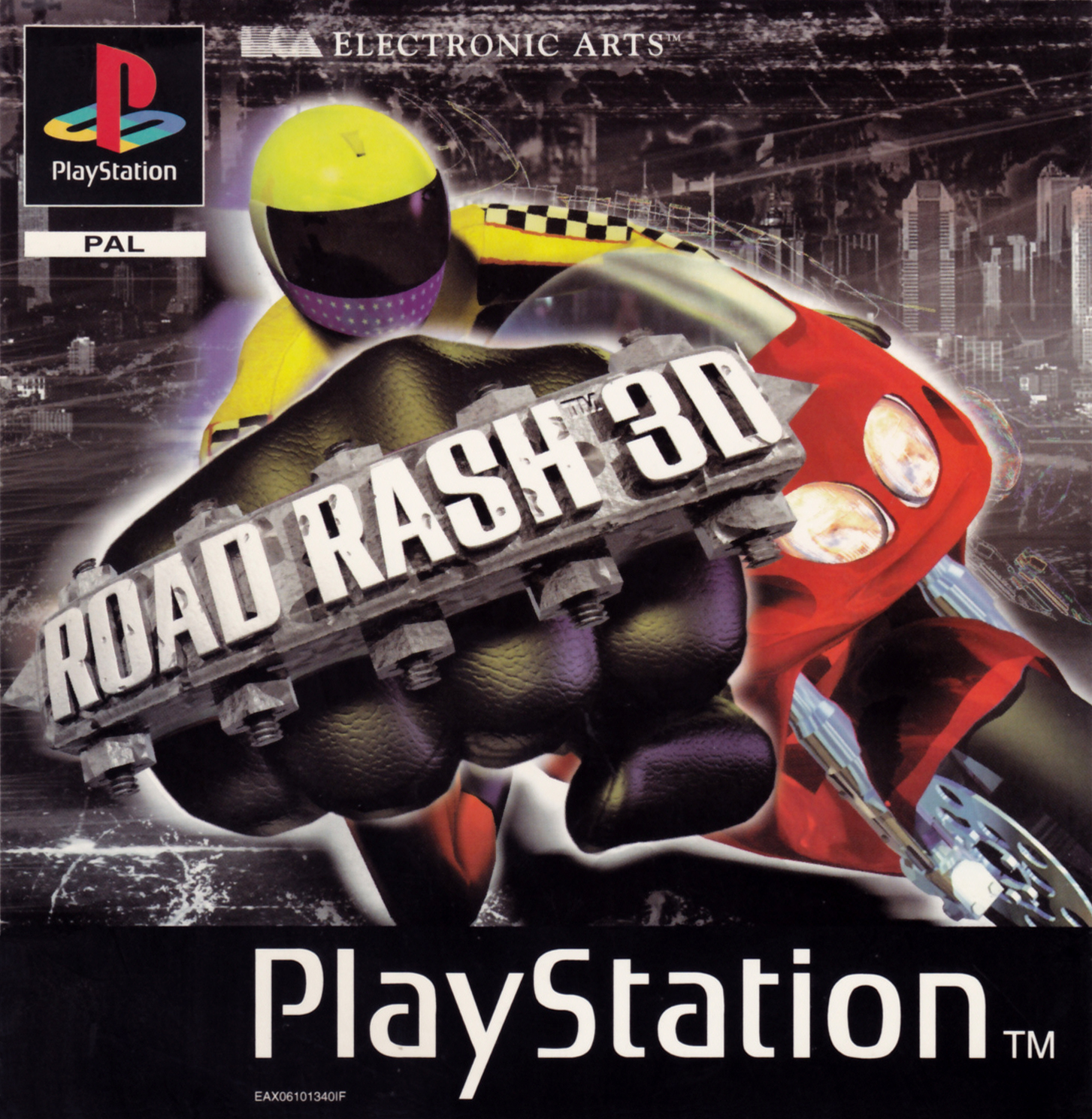 Portada de Road Rash 3D · PAL Europa
