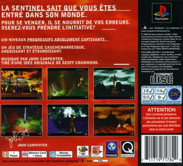Contraportada de Sentinel Returns · FR