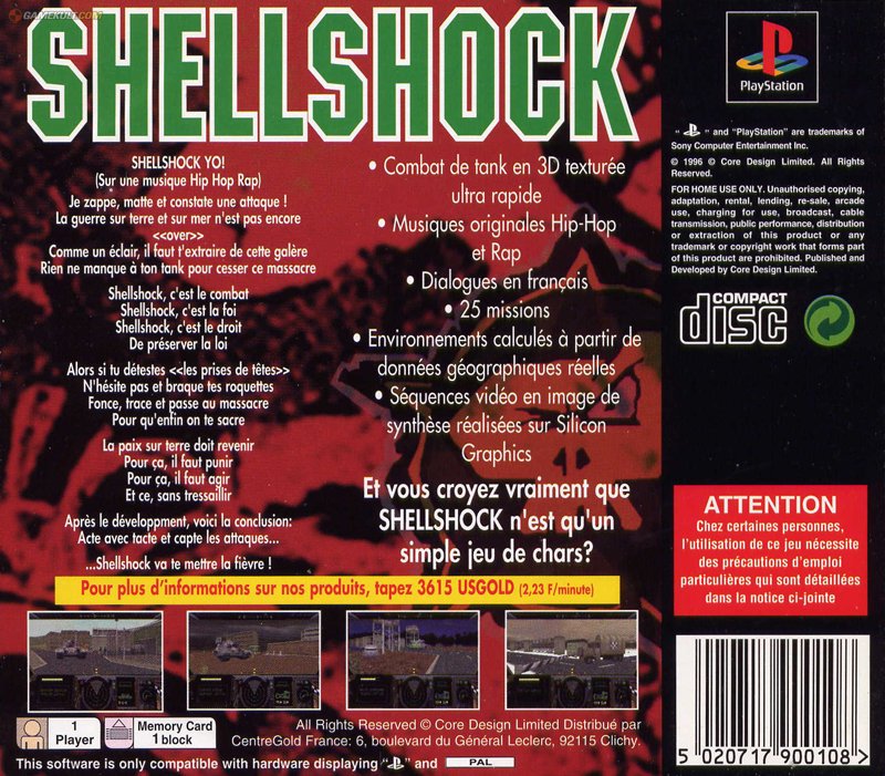 Contraportada de Shellshock · FR