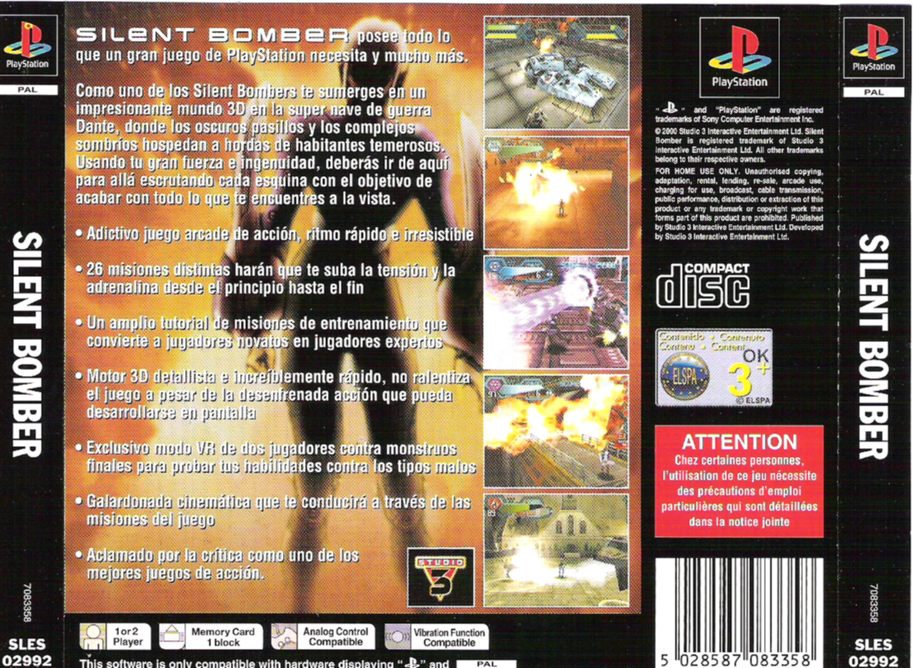 Contraportada de Silent Bomber · ES