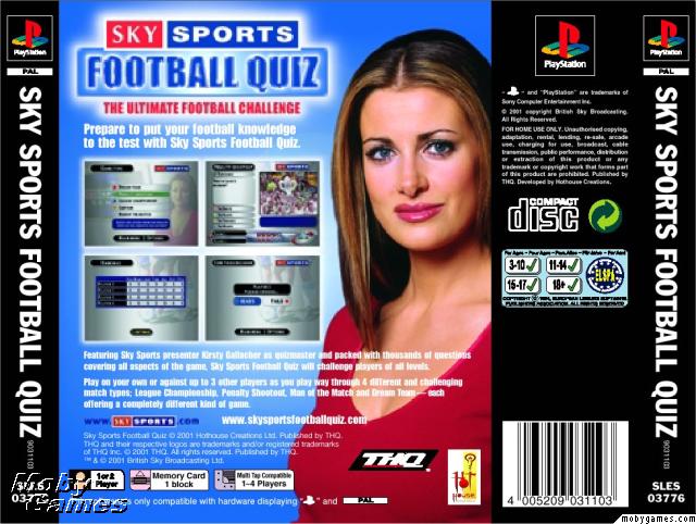 Contraportada de Sky Sports Football Quiz · EU
