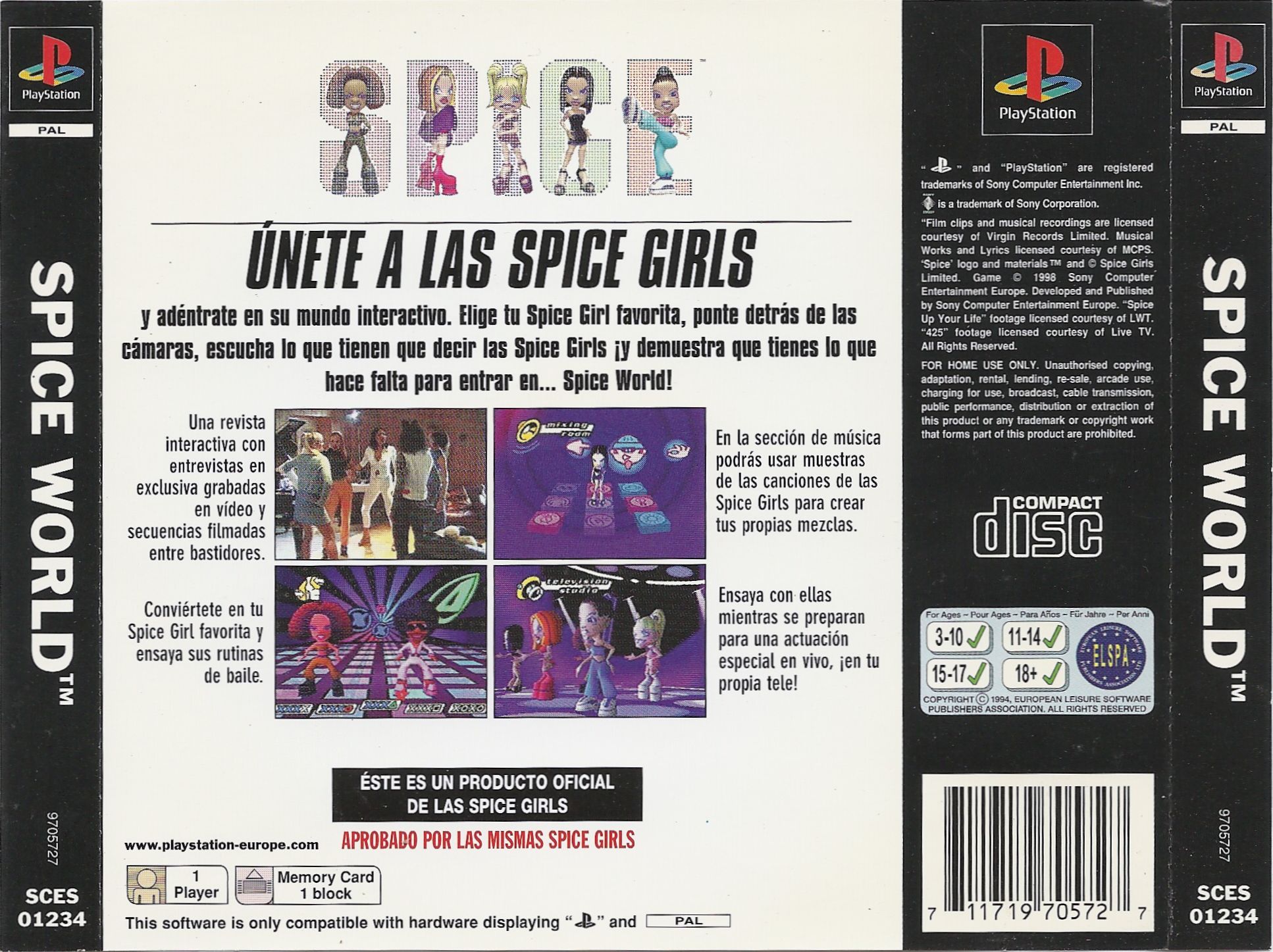 Contraportada de Spice World · ES