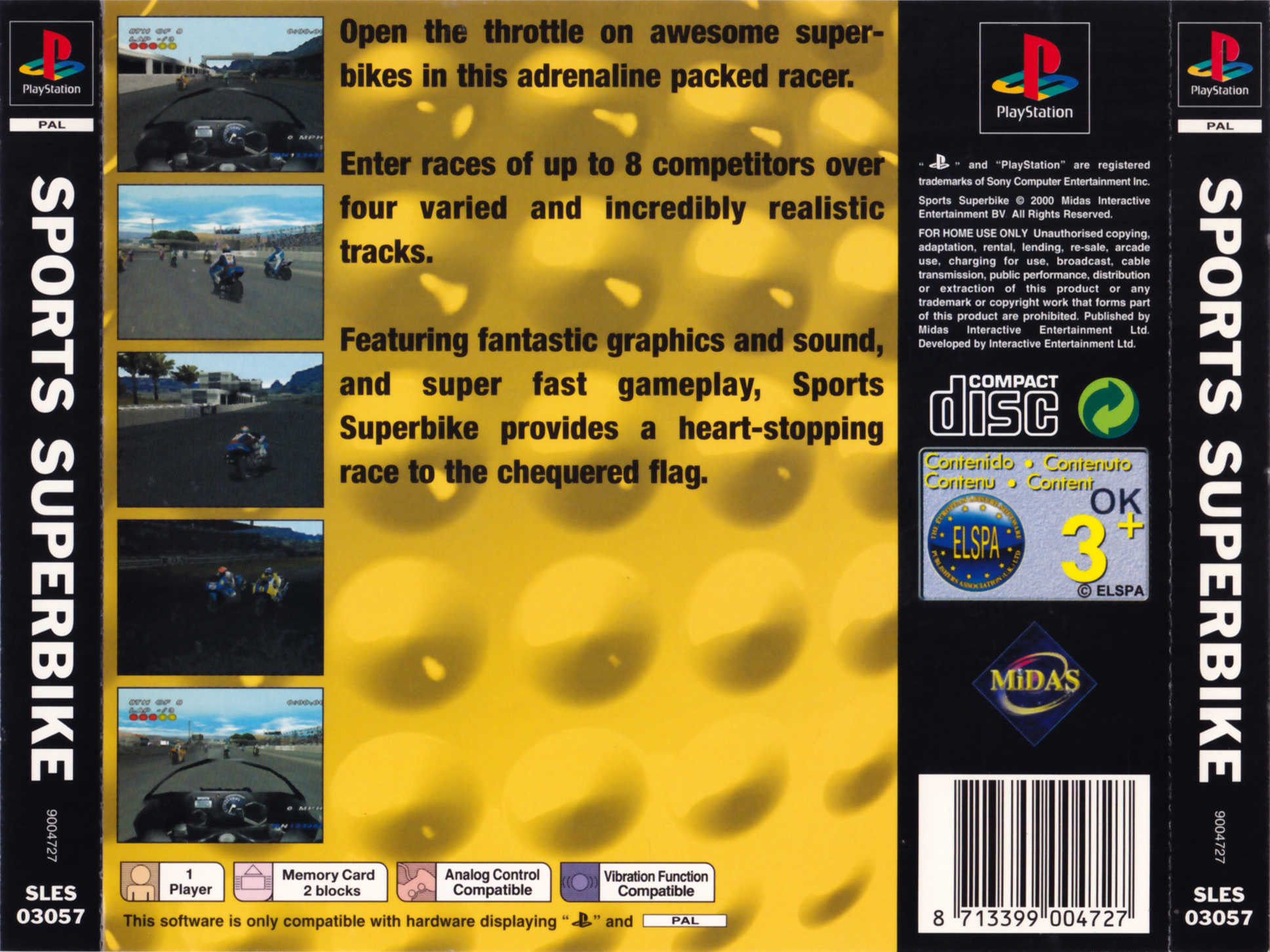 Contraportada de Sports Superbike · EU