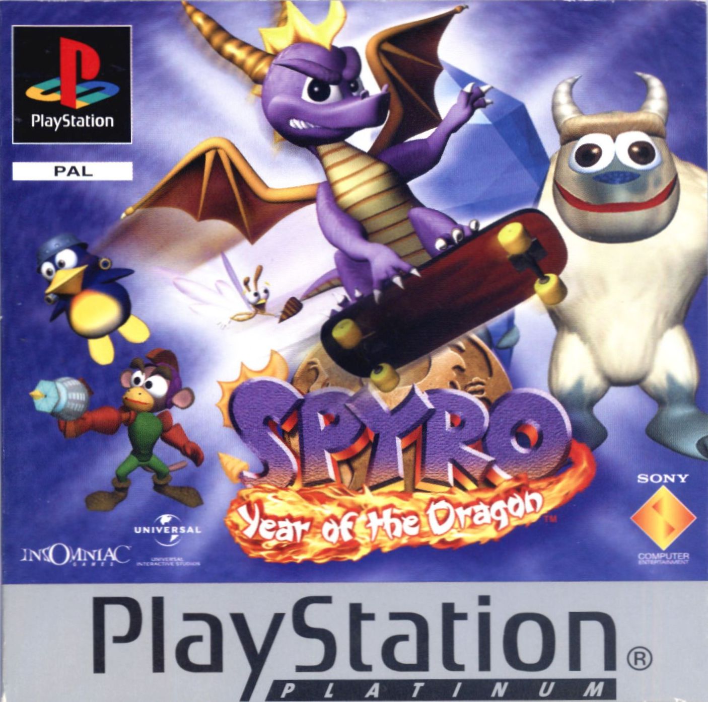 Portada · Platinum de Spyro Year of the Dragon · ES
