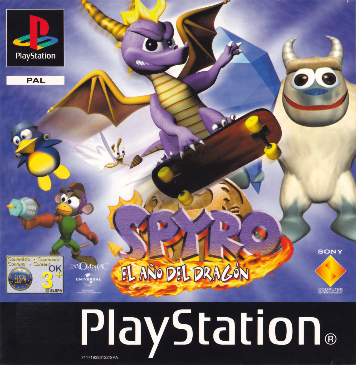 Portada de Spyro Year of the Dragon · ES