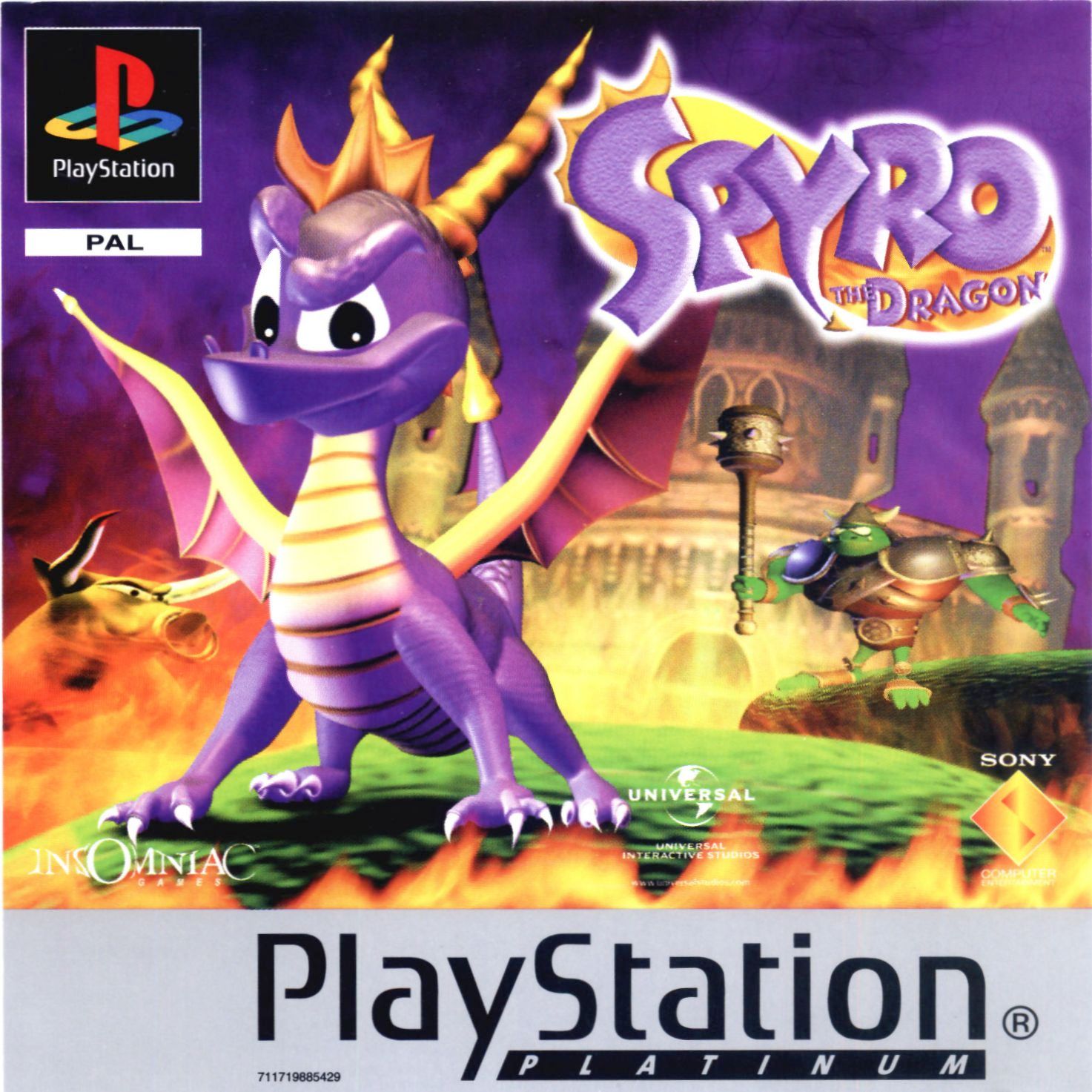 Portada · Platinum de Spyro the Dragon · EU