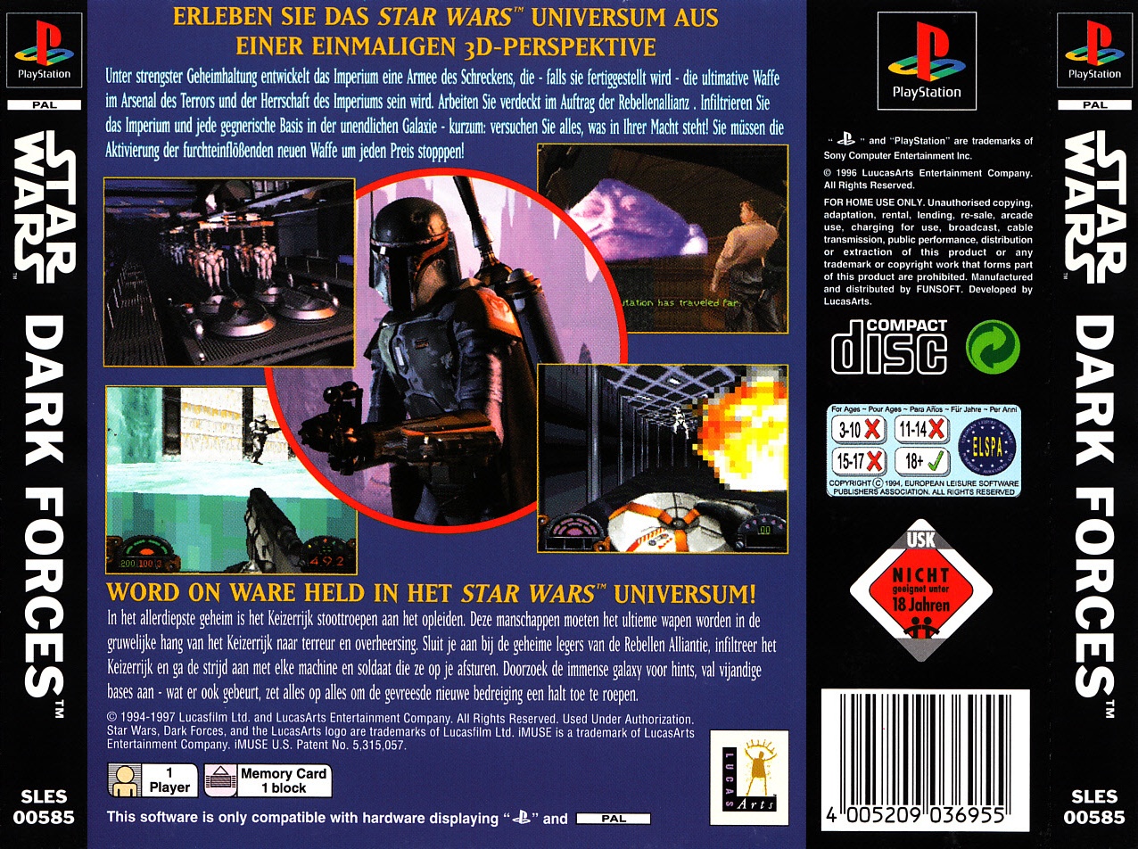 Contraportada de Star Wars - Dark Forces · DE