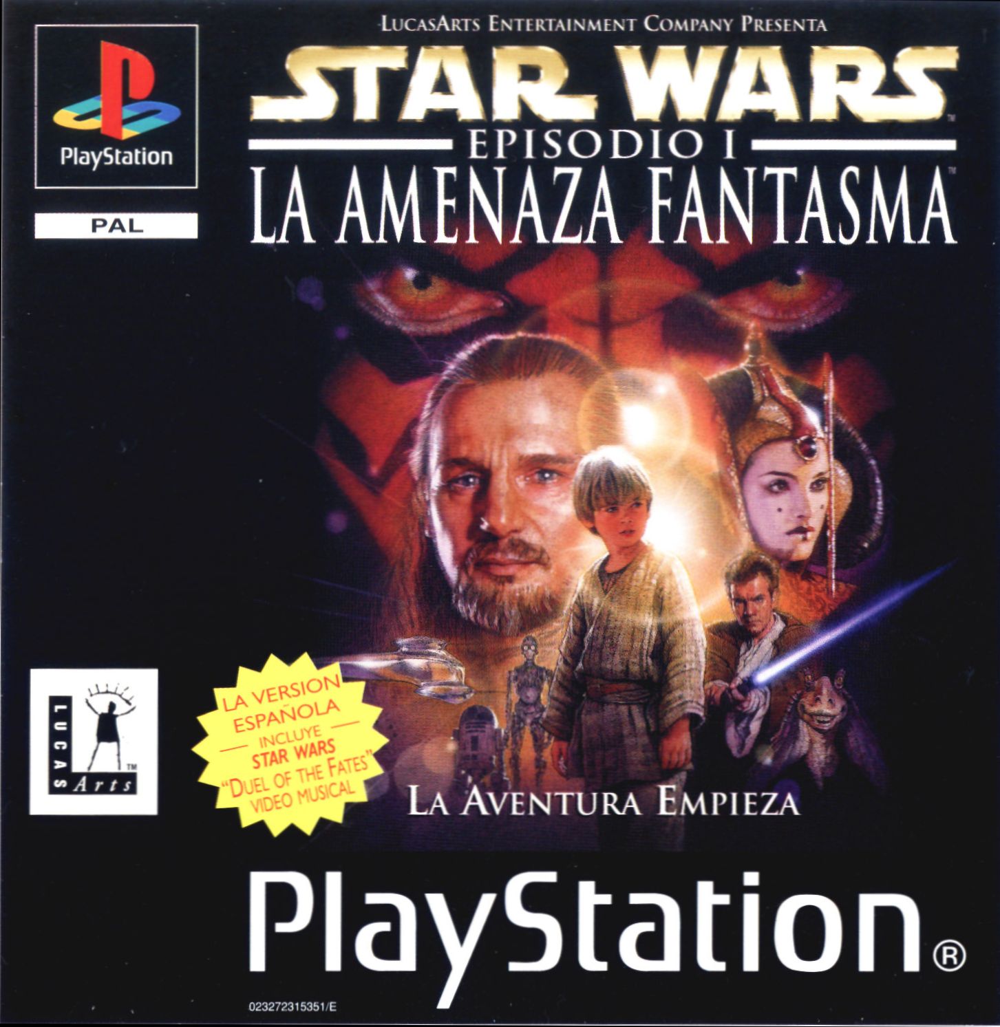 Portada de Star Wars - Episodio I - La Amenaza Fantasma · PAL España