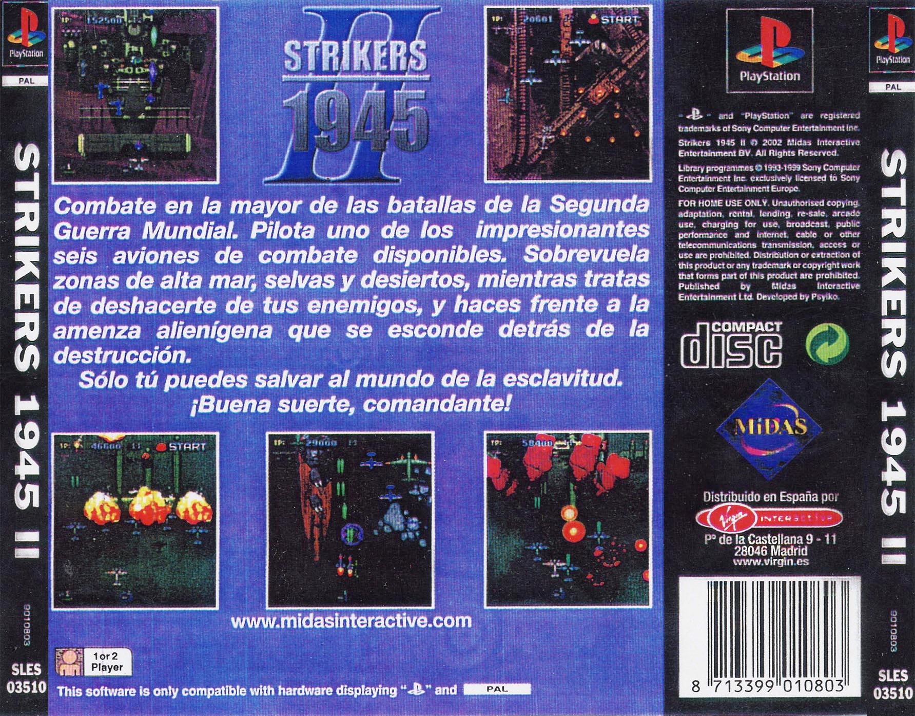 Contraportada de Strikers 1945 II · ES