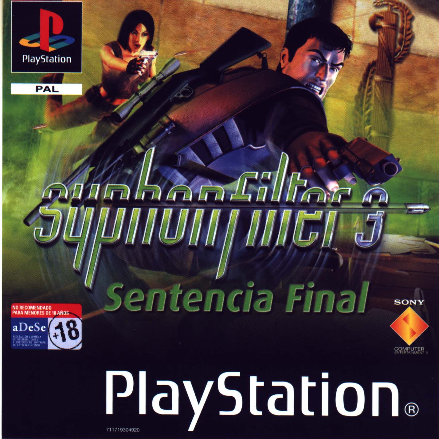 Portada de Syphon Filter 3 - Sentencia Final · PAL España