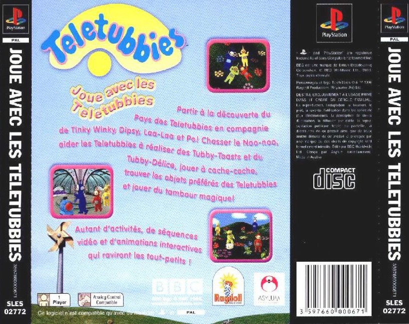 Contraportada de Teletubbies - Joue Avec Les Teletubbies · FR