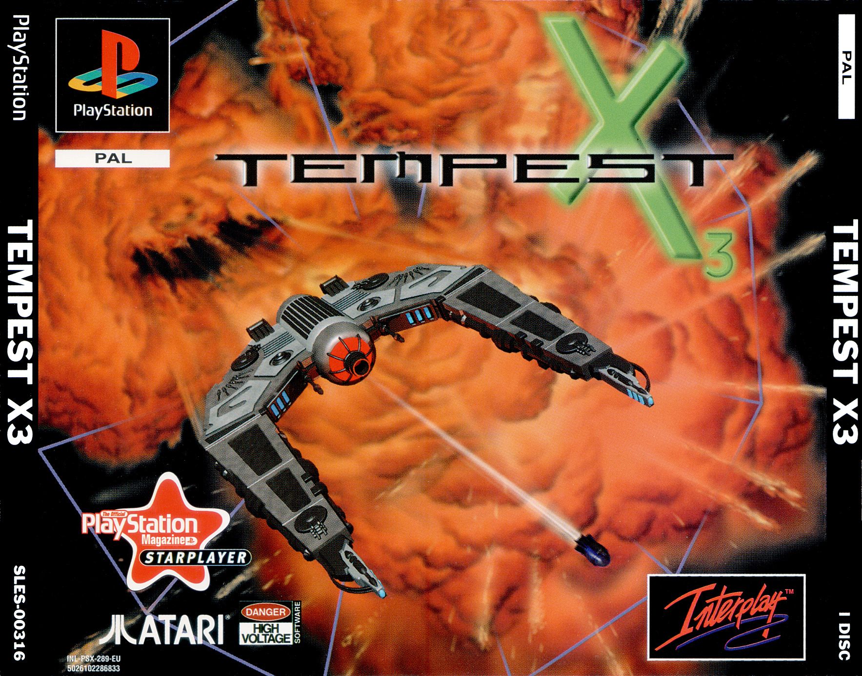 Portada de Tempest X3 · PAL Europa