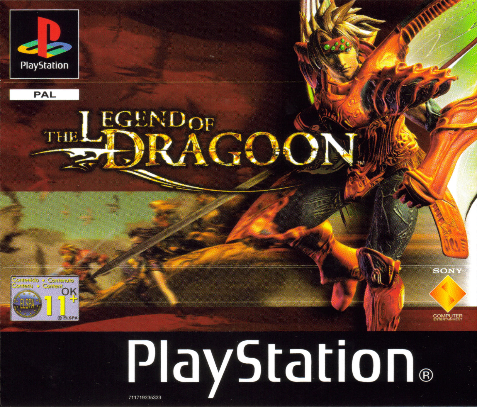 Portada de The Legend of Dragoon · PAL Europa