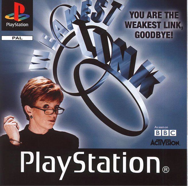Portada de Weakest Link Estándar para PS1 (Europa)