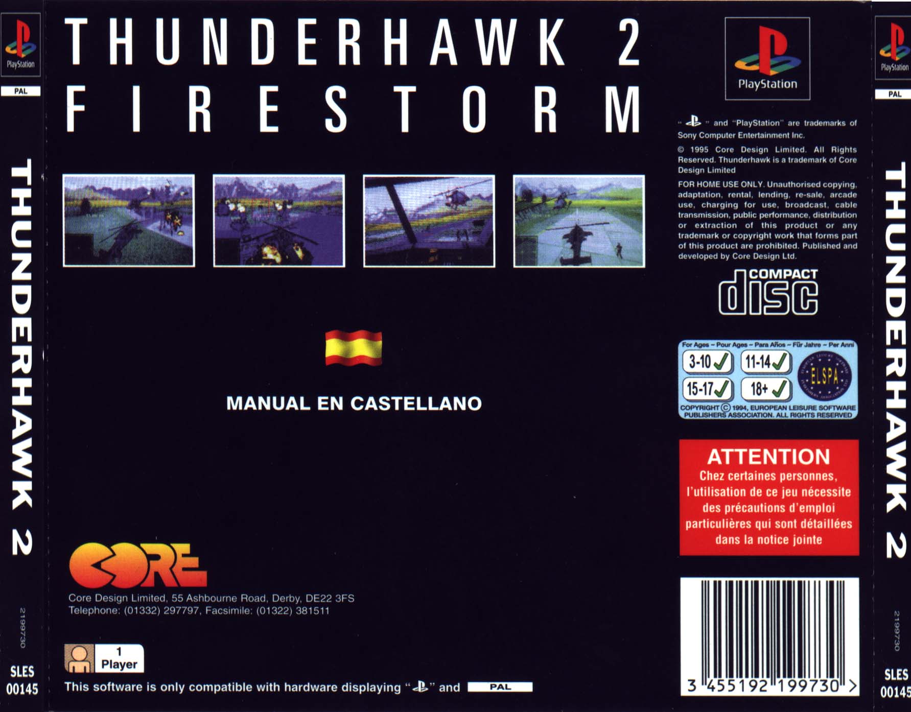 Contraportada de Thunderhawk 2 - Firestorm · ES