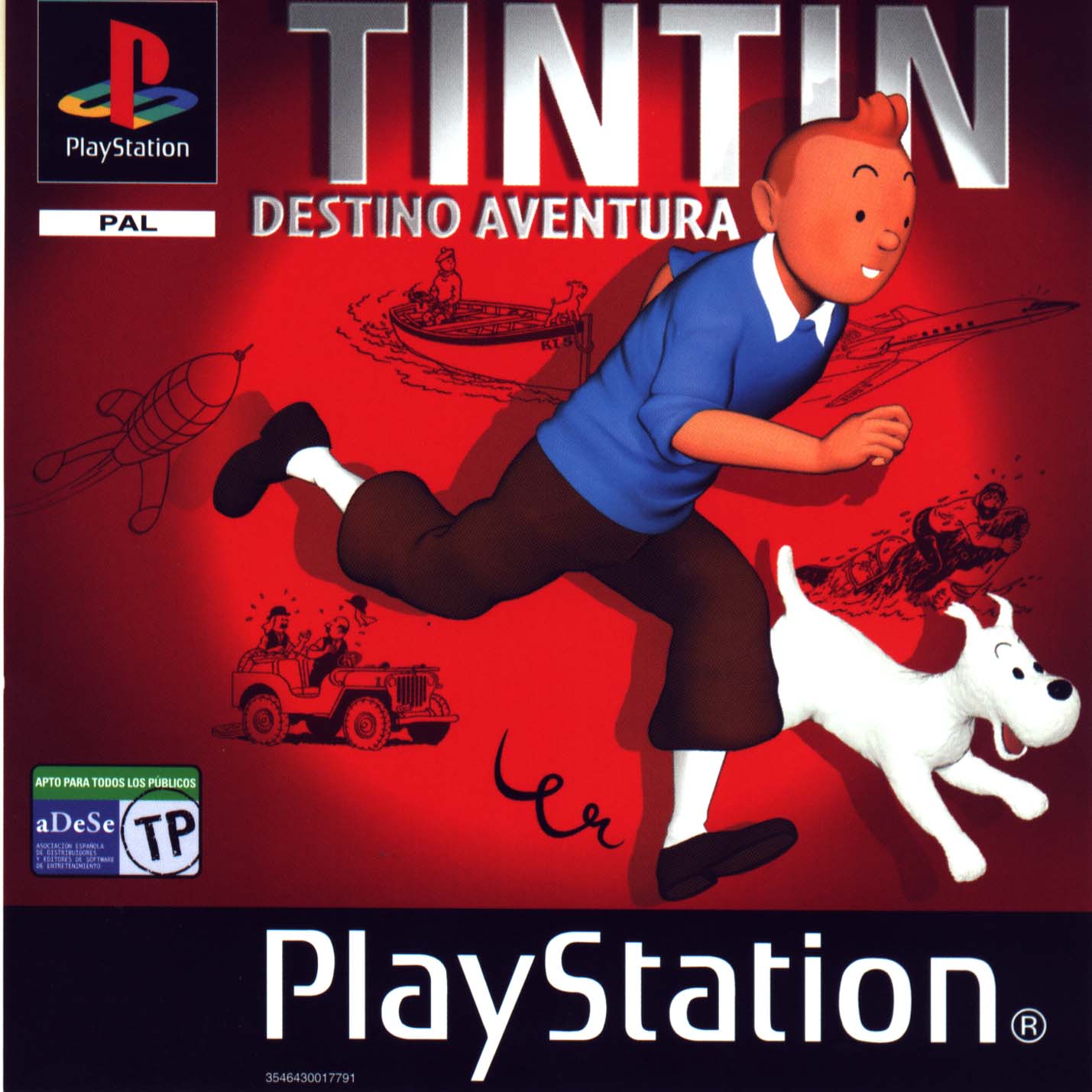Portada de Tintin Destination Adventure · ES
