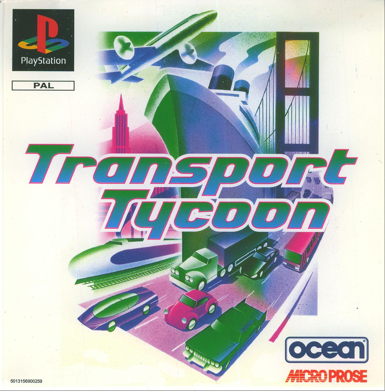 Portada de Transport Tycoon · PAL Europa