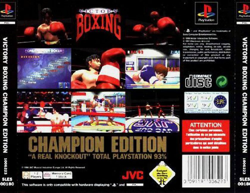 Contraportada de Victory Boxing Champion Edition · EU
