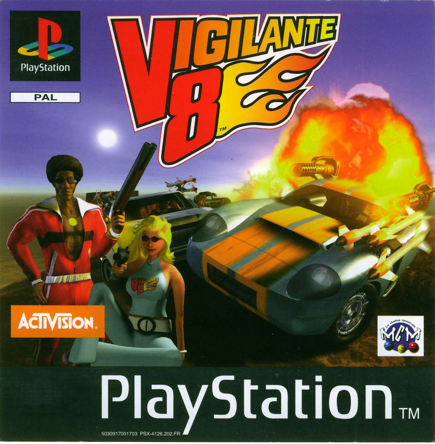 Portada de Vigilante 8 · PAL Francia