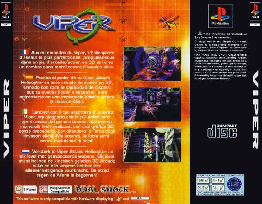 Contraportada de Viper · EU