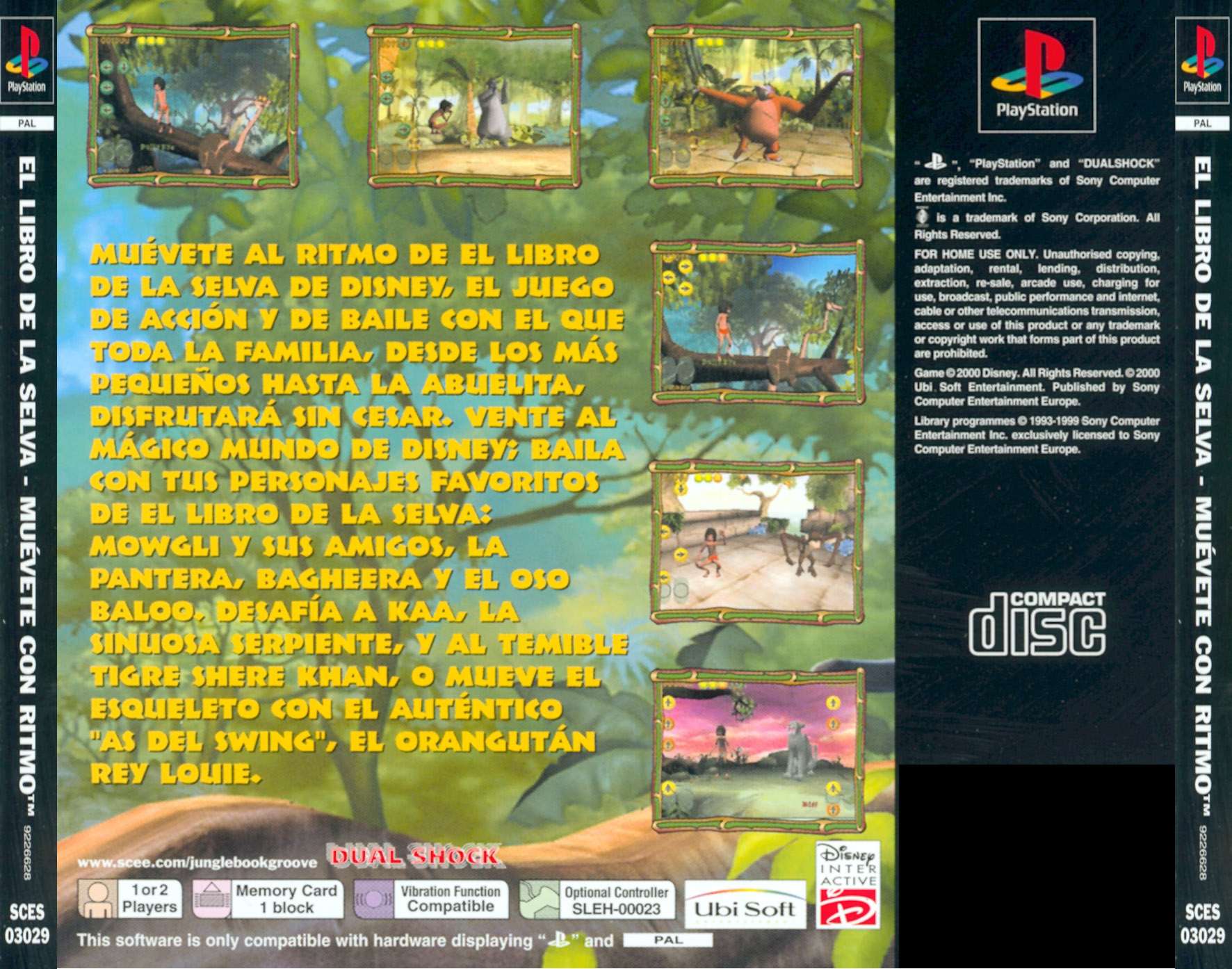 Contraportada de Walt Disney El Libro de la Selva - Muévete con ritmo · ES