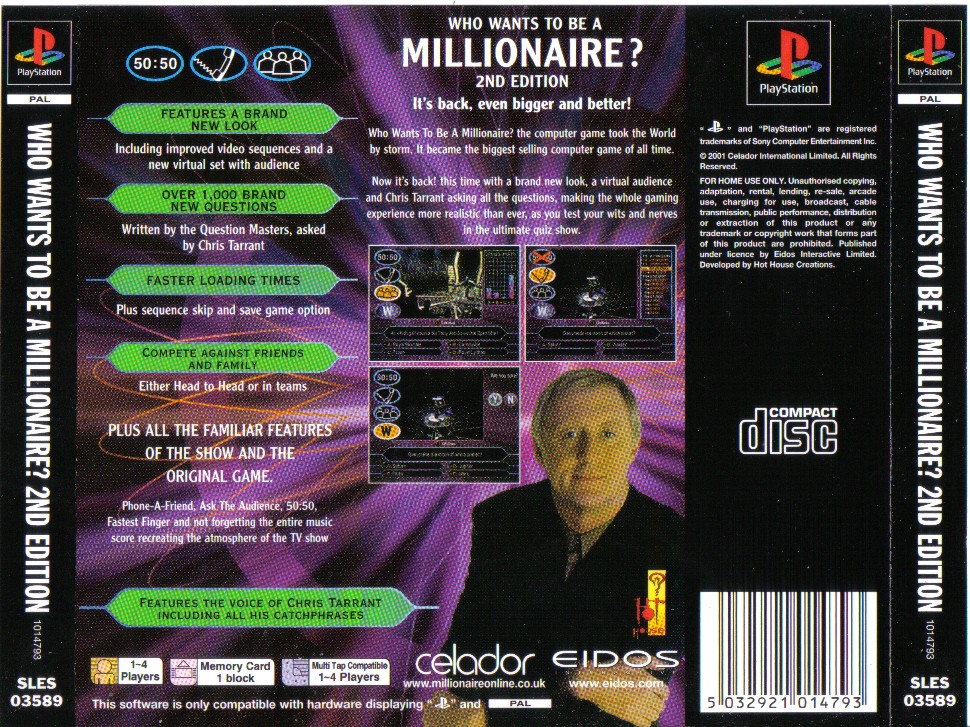 Contraportada de Who Wants to Be A Millionaire 2nd Edition · EU