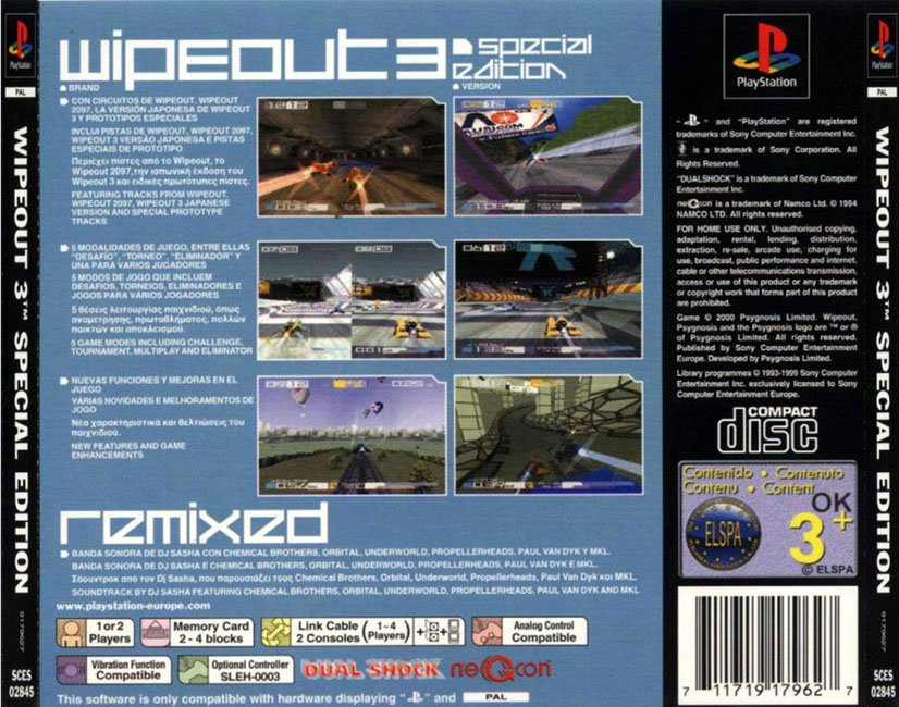 Contraportada de Wipeout 3 [Special Edition] · ES