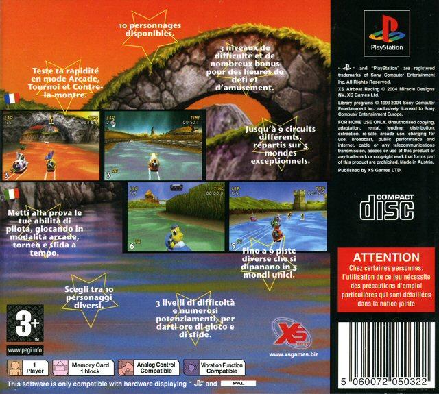 Contraportada de XS Airboat Racing · FR