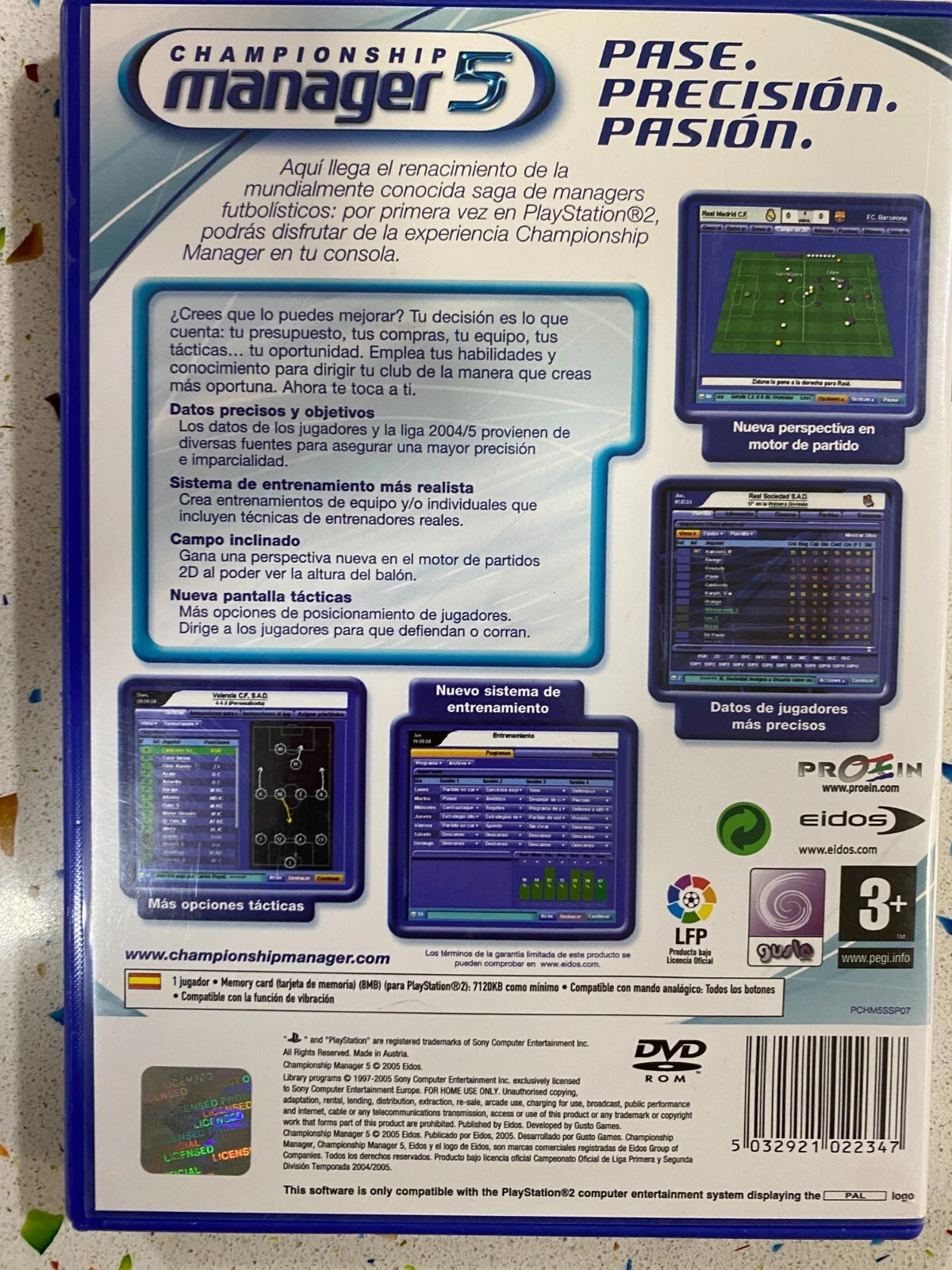 Fotografía de contraportada de Championship Manager 5 · ES