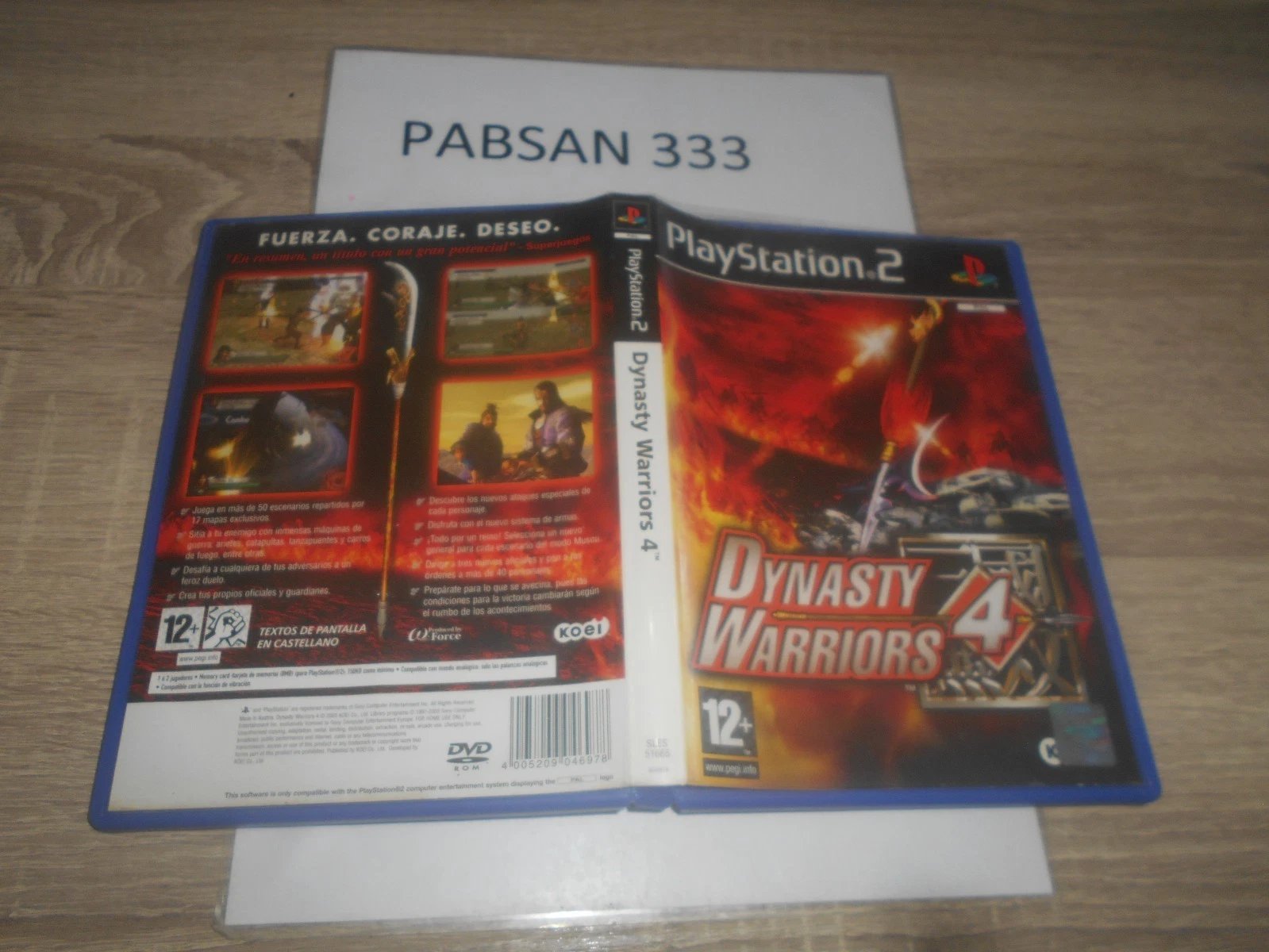 Fotografía de portada y contraportada de Dynasty Warriors 4 · ES